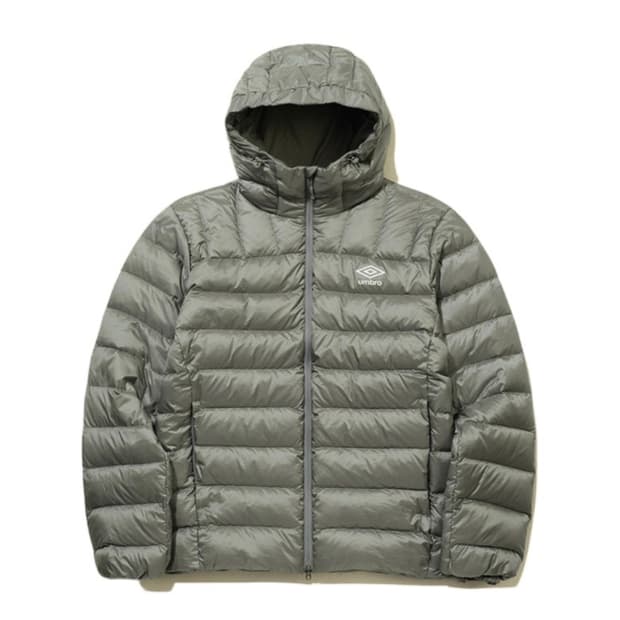 엄브로 경량패딩 카키그레이 