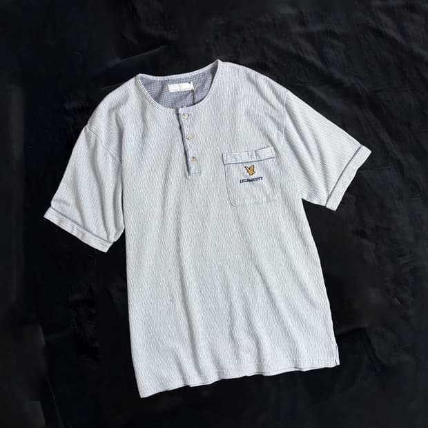 일본빈티지 Lyle & Scott 헨리넥 티셔츠