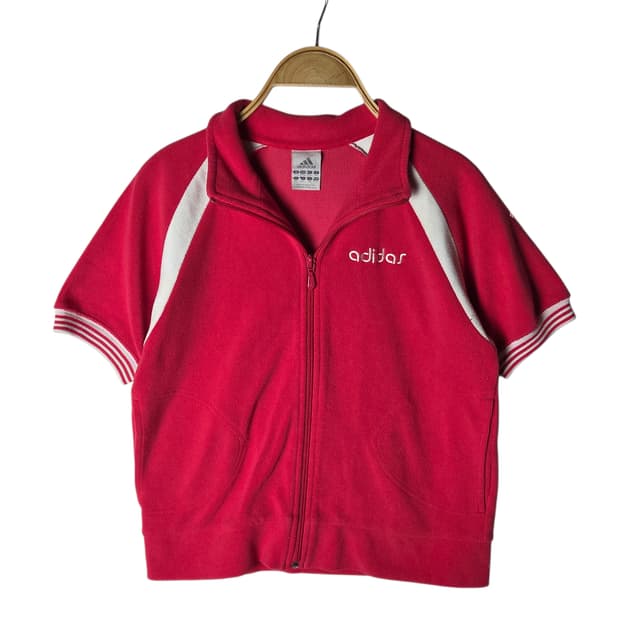 [Adidas] 아디다스 핑크 타월링 반팔 져지