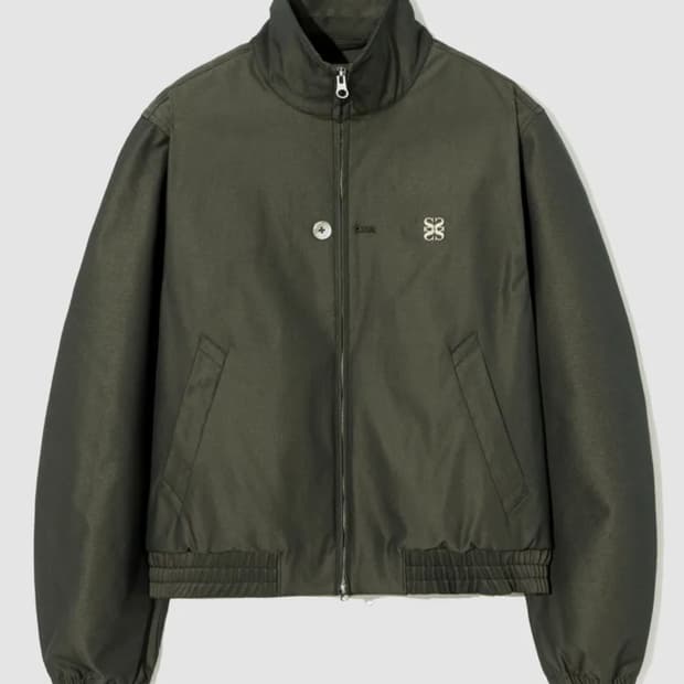 SATUR_ 레체 투 톤 집업 자켓 글리터 그린 브라운