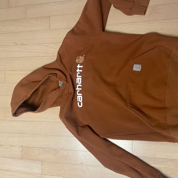 칼하트 후드티 L 브라운
