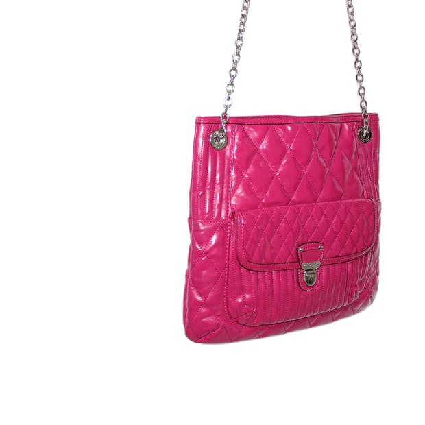 2000s COACH Y2K 코치 페이던트 레더 숄더백