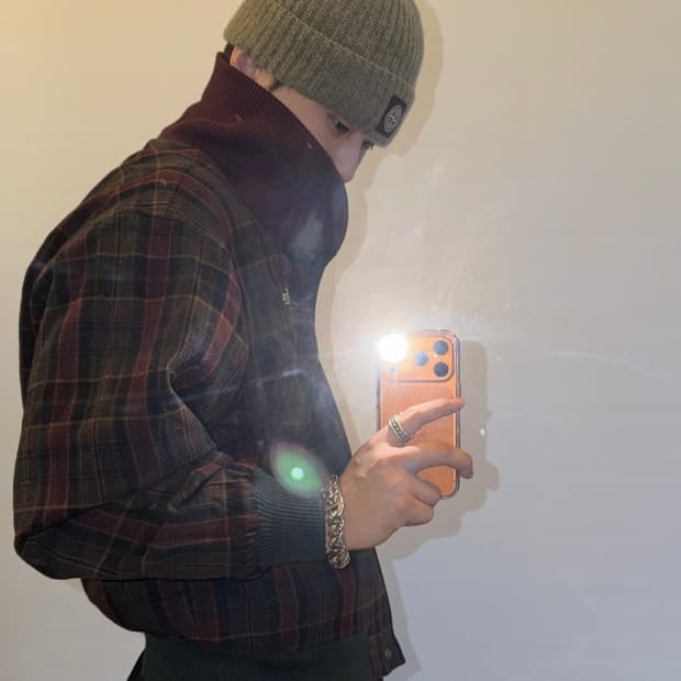 라코스테 90‘s 리버시블 블루종