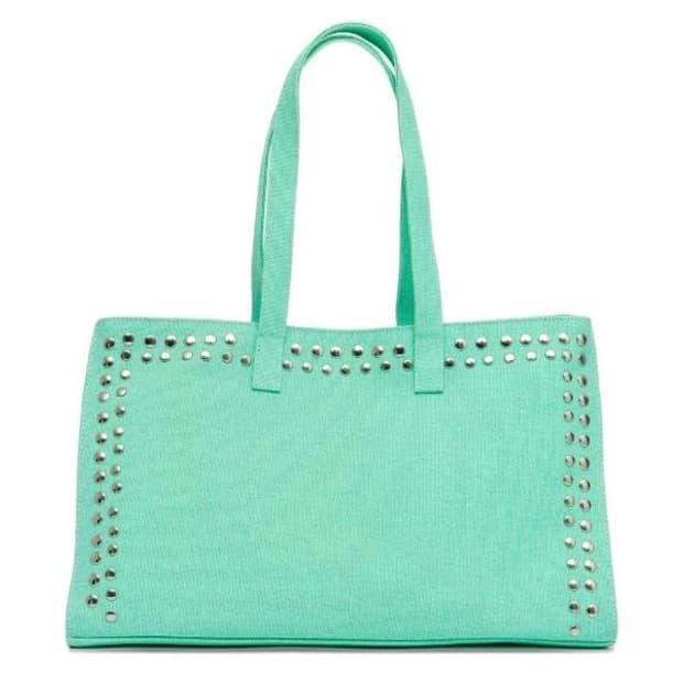 기마구아스 Midi Shopper 스터드 미디 쇼퍼백/민트