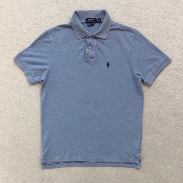 폴로 스카이블루 반팔 카라티