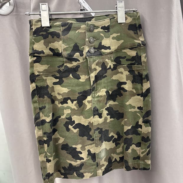 카고 코튼 스판 스커트