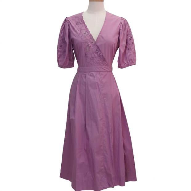 PINKO 아일렛 랩 원피스