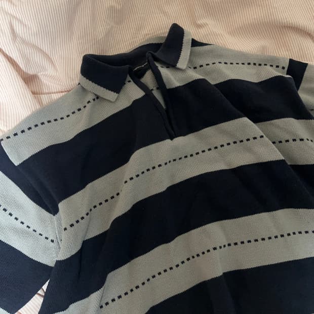 해칭룸 럭비 니트 Dark navy/Grey [4]