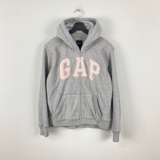 GAP 갭 키즈 그레이 플리스 후드집업 XXL