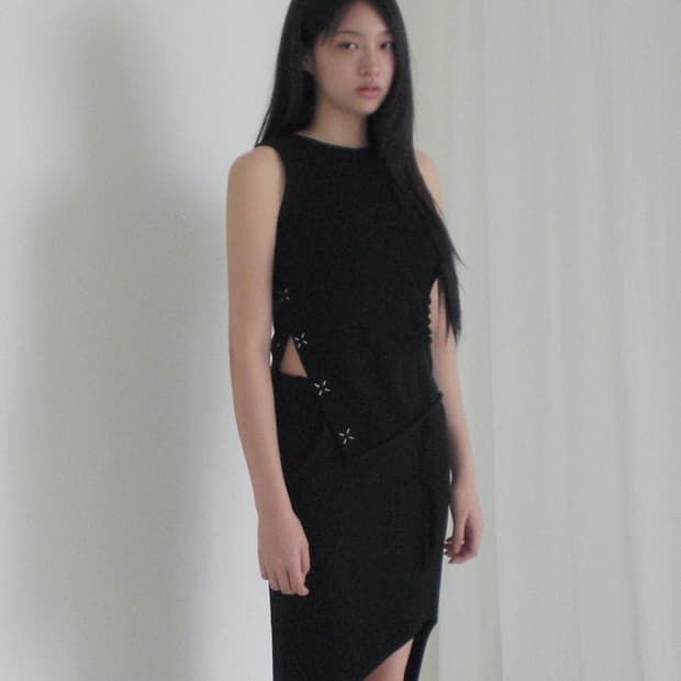 ALEXANDER WANG snap detail sleeveless