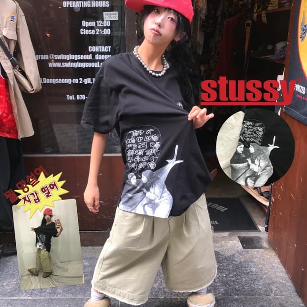< Stussy Printing T-shirt >