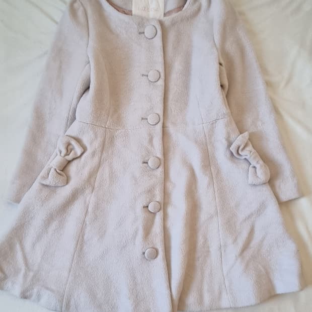 빈티지 리즈리사 리본 코트