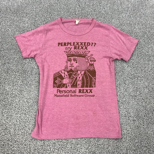 80s Porsonal REXX 싱글스티치 반팔티