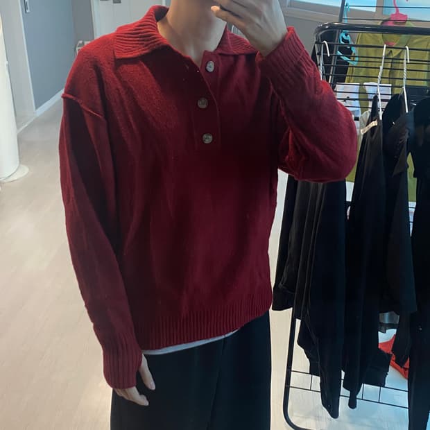 에잇세컨즈 핸드 워머 핑거홀 니트 M