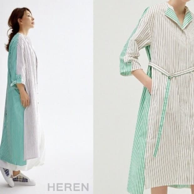 한섬 래트바이티 스프라이트 벨티드 원피스 88-98-165사이즈