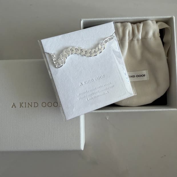 A KIND OOOF 925 실버 체인 팔찌
