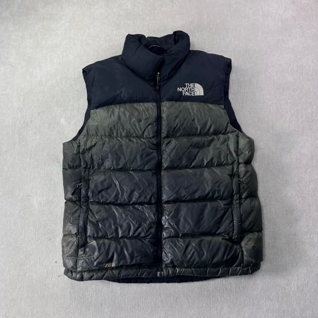 100 노스페이스 1996 눕시 700 카키 조끼 패딩