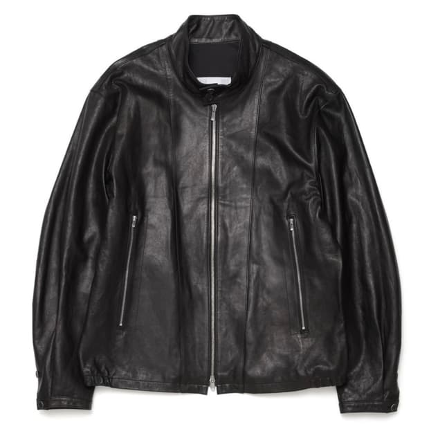 해칭룸 해링턴 레더 자켓 램스킨