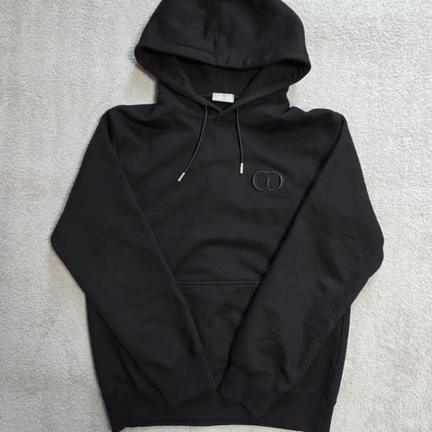 [정품] 디올 CD로고 후드티 블랙