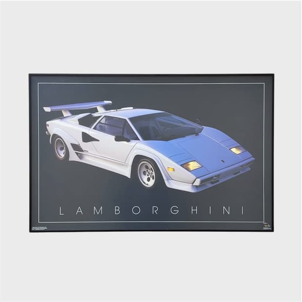 람보르기니 쿤타치 빈티지 포스터 (액자포함)