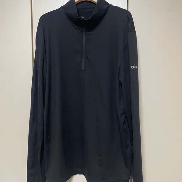 alo yoga 알로요가 하프 집업 블랙 M