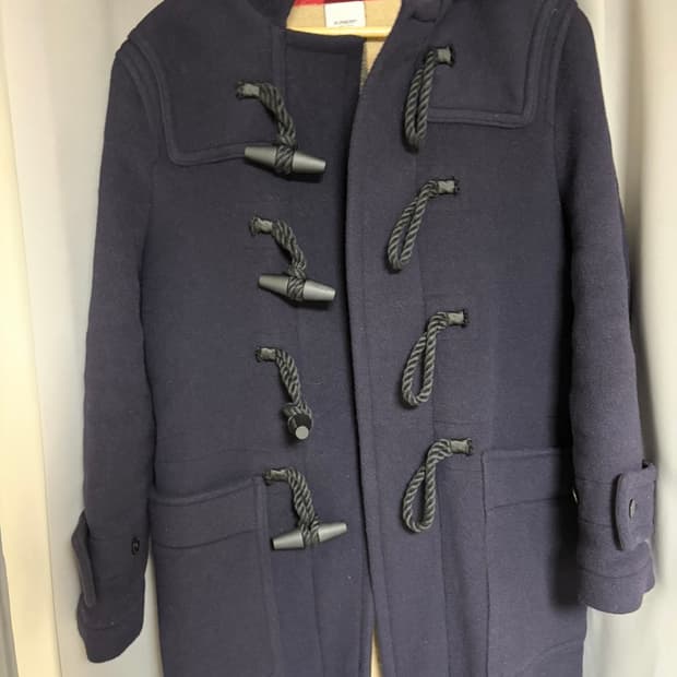 (46) 버버리 그리니치 더플코트 네이비
