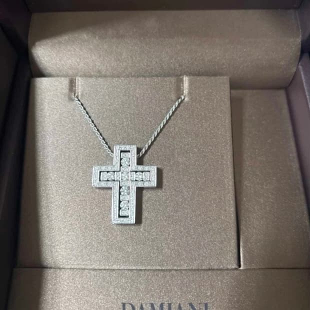 다미아니 벨에포크 라지 화이트골드 목걸이