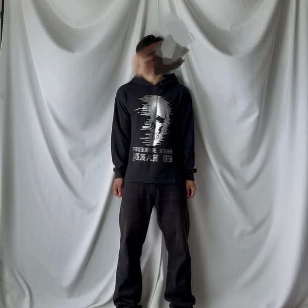 ed hardy 에드하디 해골 큐빅 후드