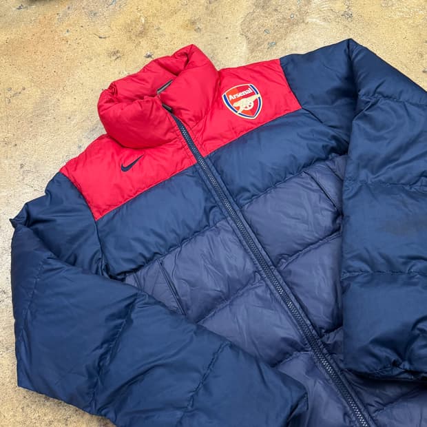 [정품/XS] 나이키 아스날 FC 패딩 점퍼 레드 네이비 b10