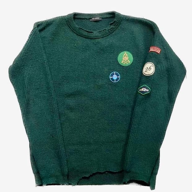 Raf Simons AW16 Boy Scout Patch Knit