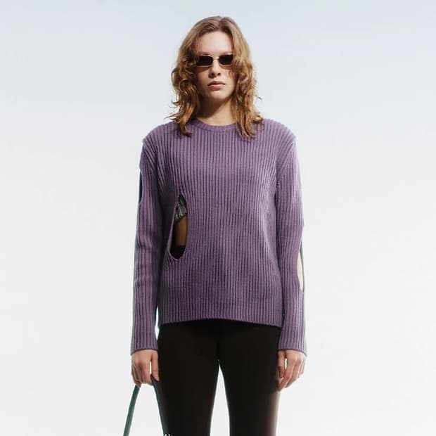 더오픈프로덕트 컷아웃 니트