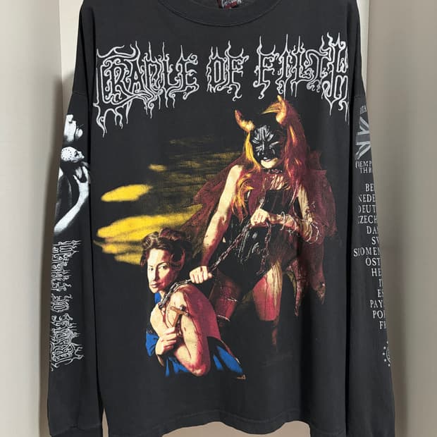90s 1997 Cradle of filth 크레이들 오브 필쓰 밴드티