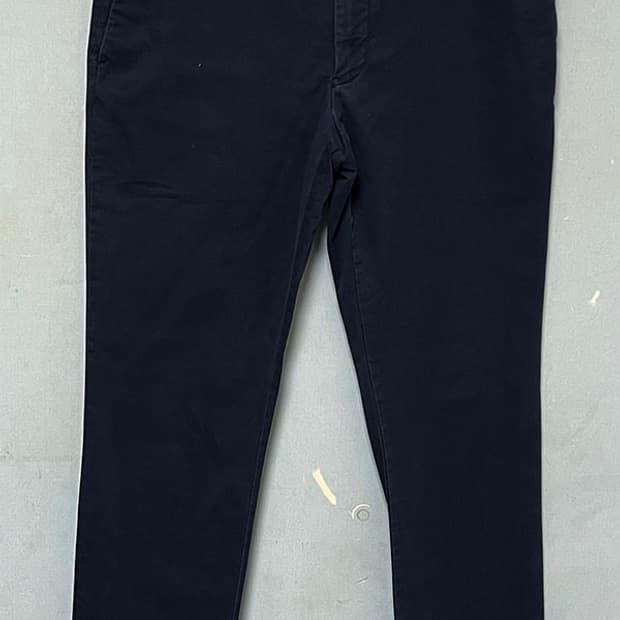 POLO 폴로 남자 면바지 춘추 스키니핏 캐주얼 네이비 스판 XL 34