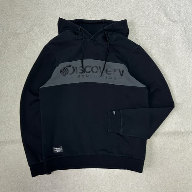 디스커버리 공용 박스 로고 후드티