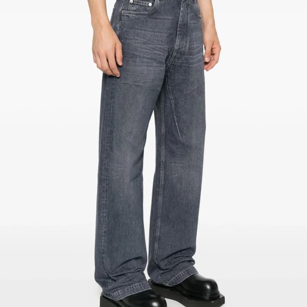 [32] 릭오웬스 다크쉐도우 포그 컷 데님 진 다크그레이