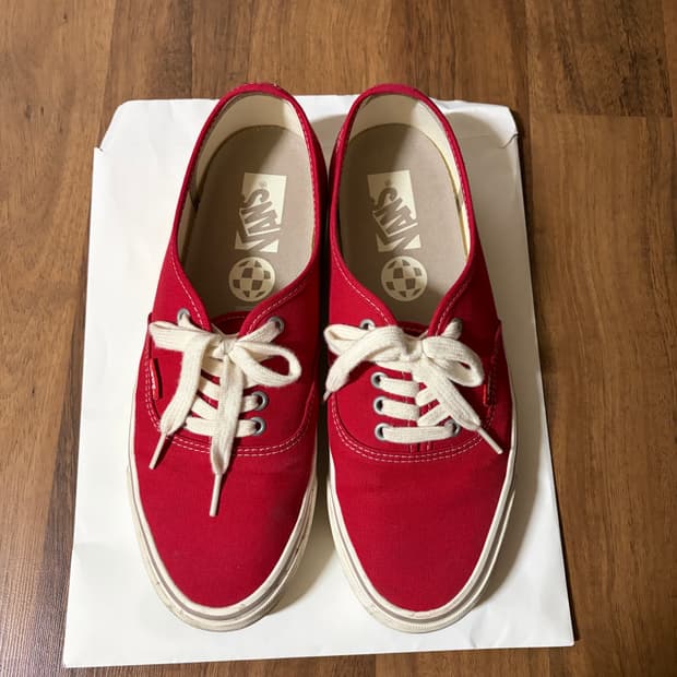 반스 어센틱 레이싱 레드