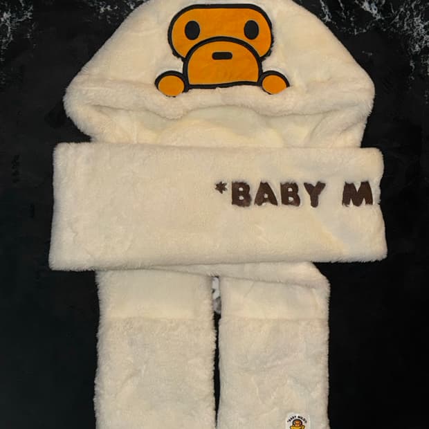 베이비 마일로 퍼 스카프 목도리 