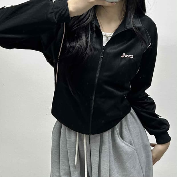 아식스 일본판 핑크 스티치 올드스쿨 트랙탑 희귀져지