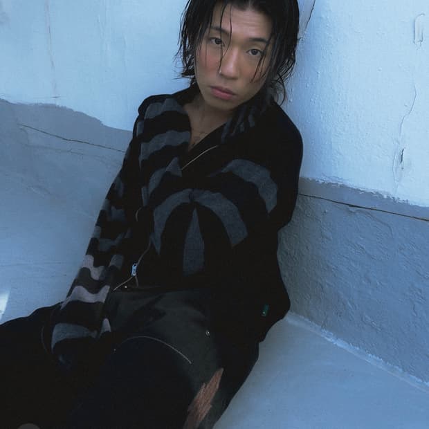 karactor 카락터 스트라이프 니트집업 1사이즈