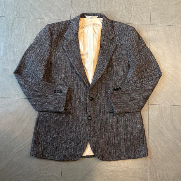 빈티지 해리스트위드 울 자켓