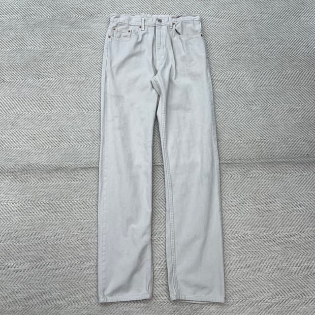 Usa리바이스 505 화이트 데님팬츠 r2417