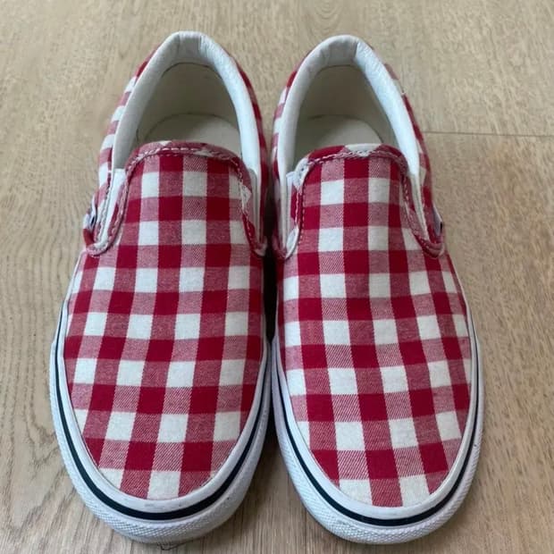 반스 깅엉체크 슬립온