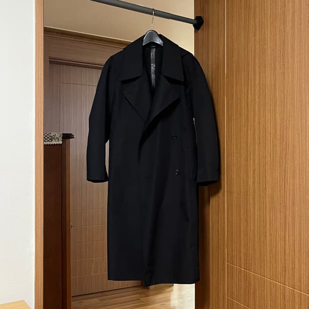 유니클로U 르메르 트렌치코트 블랙(후드 탈부착)