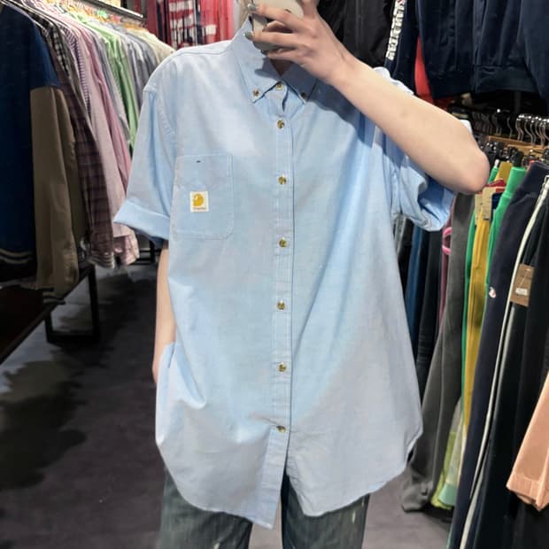 [IM] Carhartt 칼하트 반팔 셔츠 스카이 블루