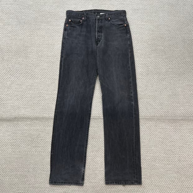 리바이스 501 흑청 데님팬츠 r2598