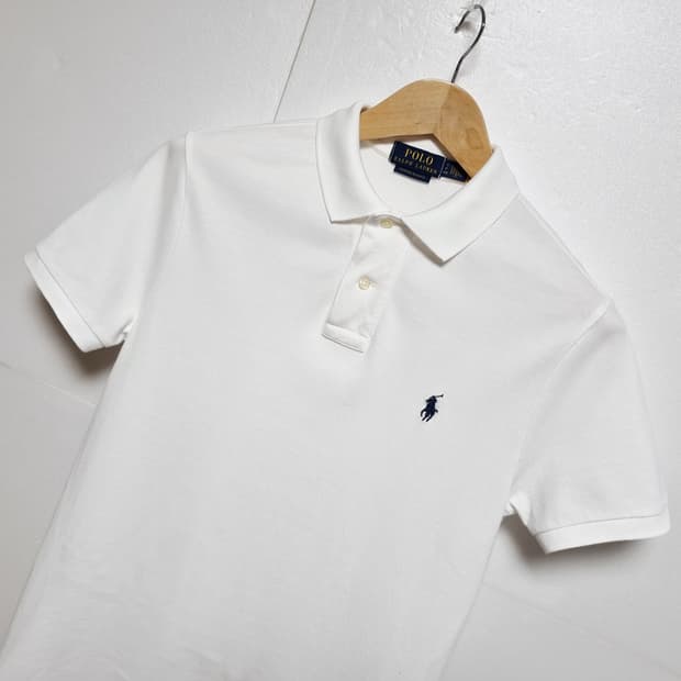 남성 2023 폴로 QR 화이트 흰색 반팔 피케 카라 PK 티 티셔츠