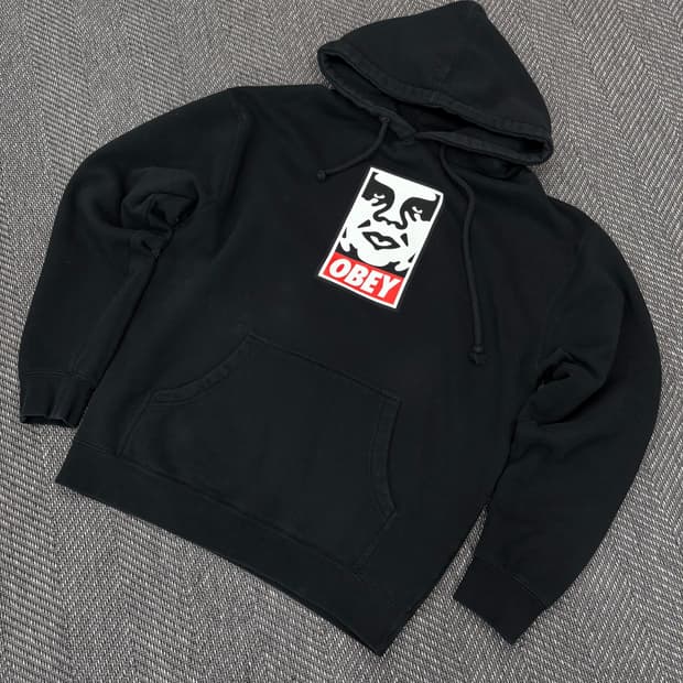 obey 오베이 후드티 블랙m