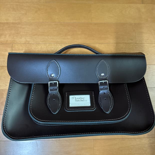 더레더 사첼백 다크 브라운