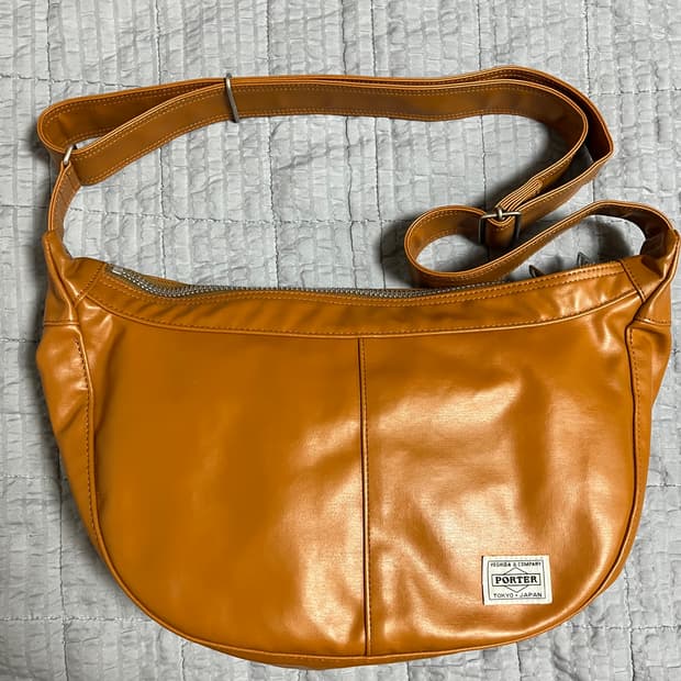 Porter 요시다 포터 프리스타일 반달 숄더백 카멜