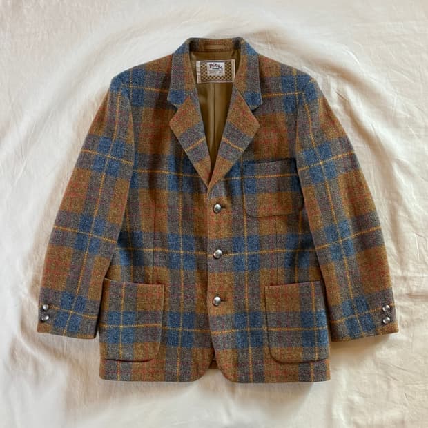 (여55-66) 90s Harris Tweed 싱글 3B 자켓
